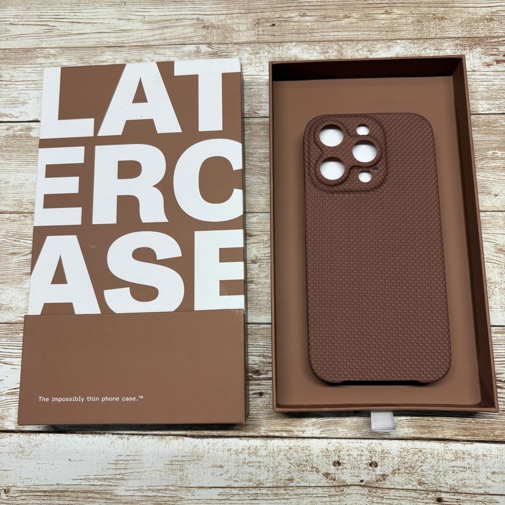 Latercase Coffee‎ Phone Case for iPhone 14 Pro Impossibly Thin  New Open Box